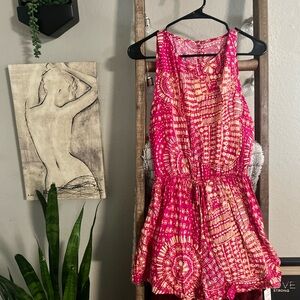 Cupshe Pink Patterned Jumpsuit